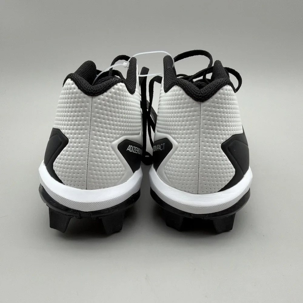 Adidas Adizero Impact Baseball Cleats Molded Black White ID0963 Men's 8.5 New